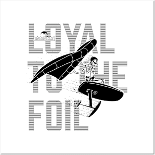 Northwest Foil Club: LOYAL / All Black (Background text) Posters and Art